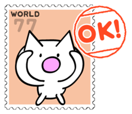 Stamp Sticker(Funny CAT&BEAR) sticker #3721682