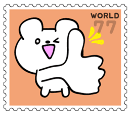 Stamp Sticker(Funny CAT&BEAR) sticker #3721683