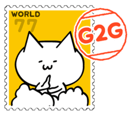 Stamp Sticker(Funny CAT&BEAR) sticker #3721684