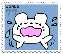 Stamp Sticker(Funny CAT&BEAR) sticker #3721687