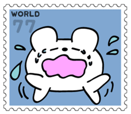 Stamp Sticker(Funny CAT&BEAR) sticker #3721687
