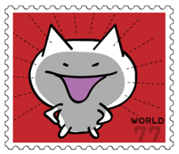 Stamp Sticker(Funny CAT&BEAR) sticker #3721689