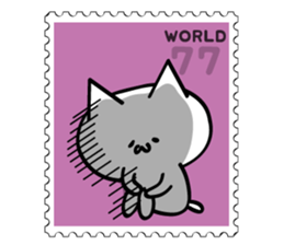 Stamp Sticker(Funny CAT&BEAR) sticker #3721690