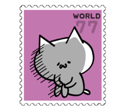 Stamp Sticker(Funny CAT&BEAR) sticker #3721690