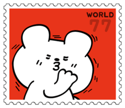 Stamp Sticker(Funny CAT&BEAR) sticker #3721691