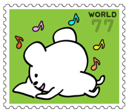 Stamp Sticker(Funny CAT&BEAR) sticker #3721695