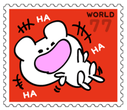 Stamp Sticker(Funny CAT&BEAR) sticker #3721697
