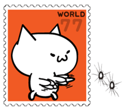 Stamp Sticker(Funny CAT&BEAR) sticker #3721698