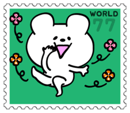 Stamp Sticker(Funny CAT&BEAR) sticker #3721699