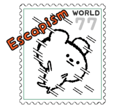 Stamp Sticker(Funny CAT&BEAR) sticker #3721700