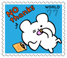 Stamp Sticker(Funny CAT&BEAR) sticker #3721701