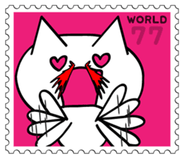 Stamp Sticker(Funny CAT&BEAR) sticker #3721703