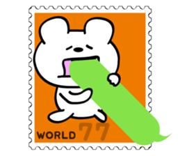 Stamp Sticker(Funny CAT&BEAR) sticker #3721704