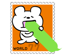 Stamp Sticker(Funny CAT&BEAR) sticker #3721704