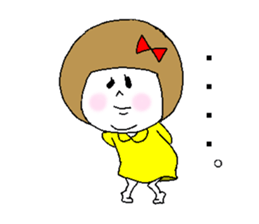 She fakes a girl from the Kansai region sticker #3724157