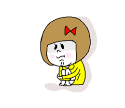 She fakes a girl from the Kansai region sticker #3724176