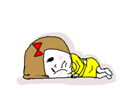 She fakes a girl from the Kansai region sticker #3724177