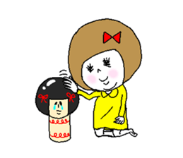 She fakes a girl from the Kansai region sticker #3724183