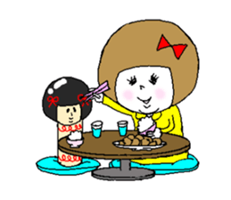 She fakes a girl from the Kansai region sticker #3724184