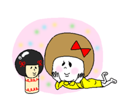 She fakes a girl from the Kansai region sticker #3724185