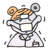 Playful Pretty WOMAN DOCTOR sticker #3724619