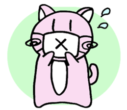 Kawaii!? Sticker of the pink cat sticker #3725323