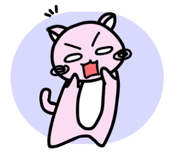 Kawaii!? Sticker of the pink cat sticker #3725340