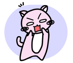 Kawaii!? Sticker of the pink cat sticker #3725340