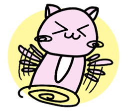 Kawaii!? Sticker of the pink cat sticker #3725344