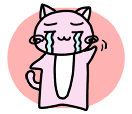 Kawaii!? Sticker of the pink cat sticker #3725347