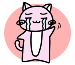Kawaii!? Sticker of the pink cat sticker #3725347