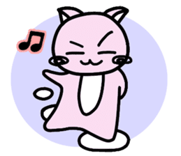 Kawaii!? Sticker of the pink cat sticker #3725350