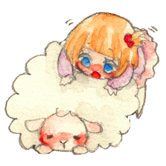 Sheep and girls