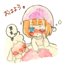 Sheep and girls sticker #3725366