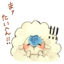 Sheep and girls sticker #3725368