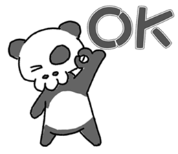 Bone panda sticker #3725405