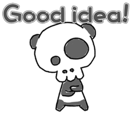 Bone panda sticker #3725423