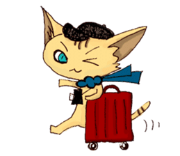 Travel cat sticker #3725515