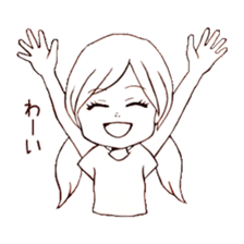 single word girls sticker #3725712