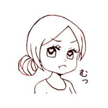 single word girls sticker #3725717