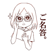 single word girls sticker #3725719