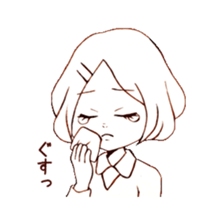 single word girls sticker #3725721