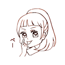 single word girls sticker #3725722