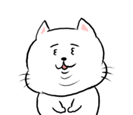 kawaii fat cat sticker #3727035