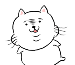 kawaii fat cat sticker #3727044