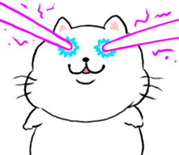kawaii fat cat sticker #3727045
