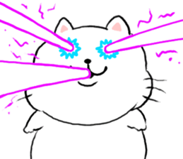 kawaii fat cat sticker #3727046