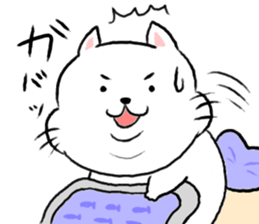 kawaii fat cat sticker #3727047