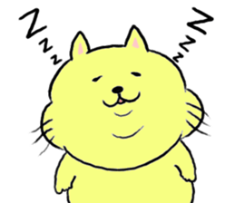 kawaii fat cat sticker #3727058