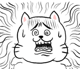 kawaii fat cat sticker #3727059